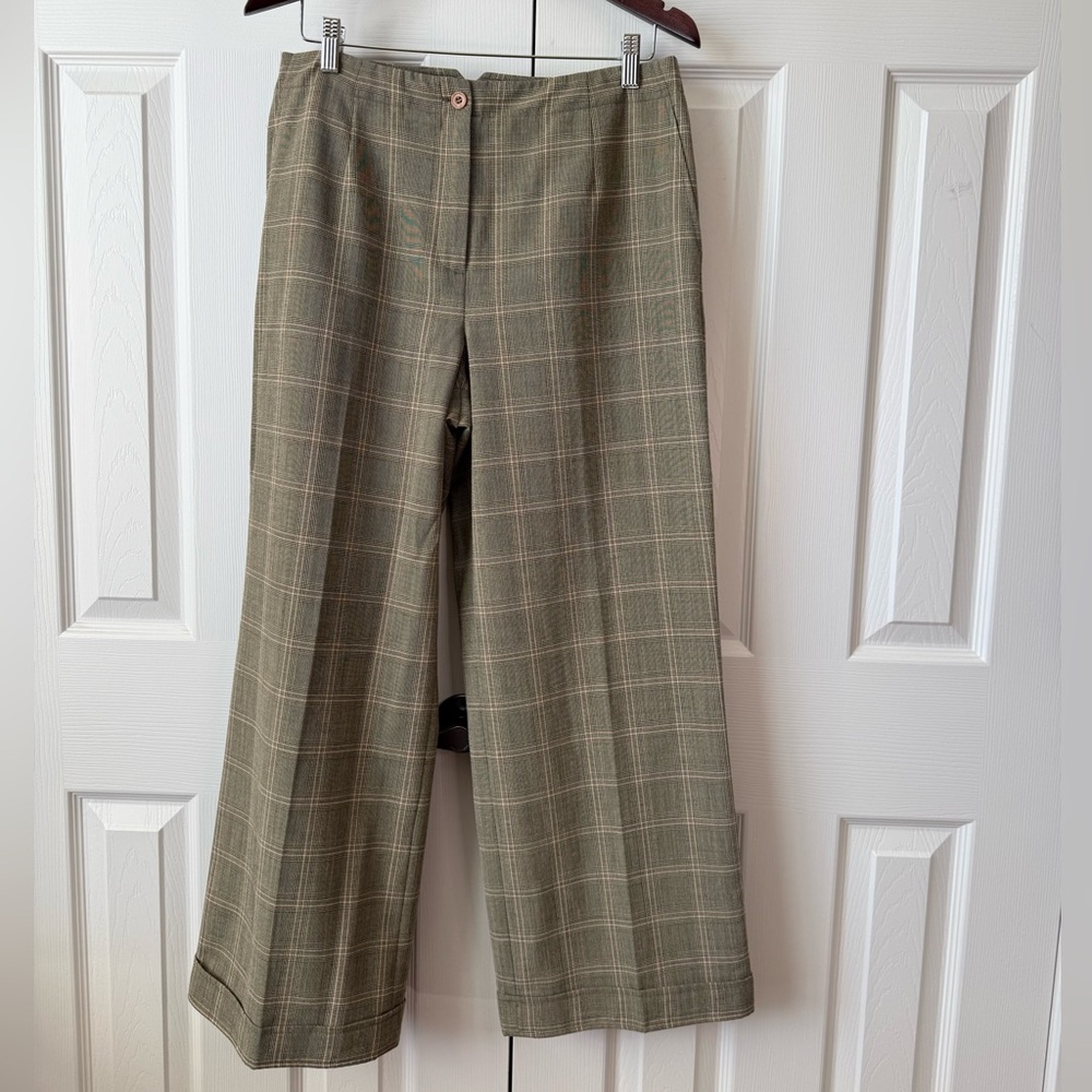 Talbots Petites Glen Plaid Trousers